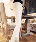 Velvet Pants PS441 White