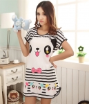 Piyama Kartun Panda Import PY8 White