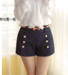 Woolen Pants PS437 Dark Blue