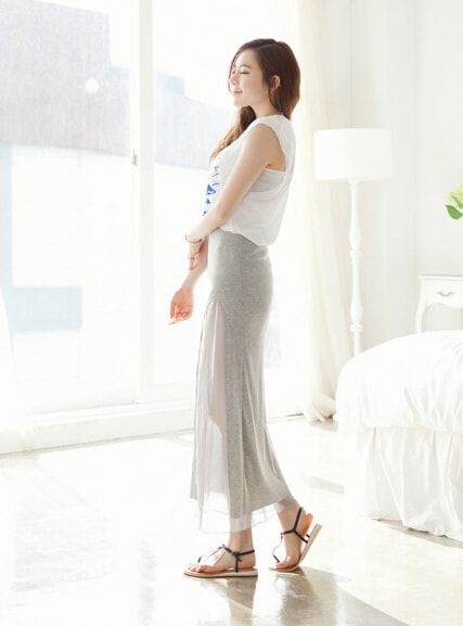 Skirt SK129 Grey - Tamochi